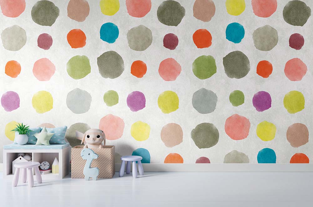 The Wall - Watercolour Circles smart walls AS Creation    