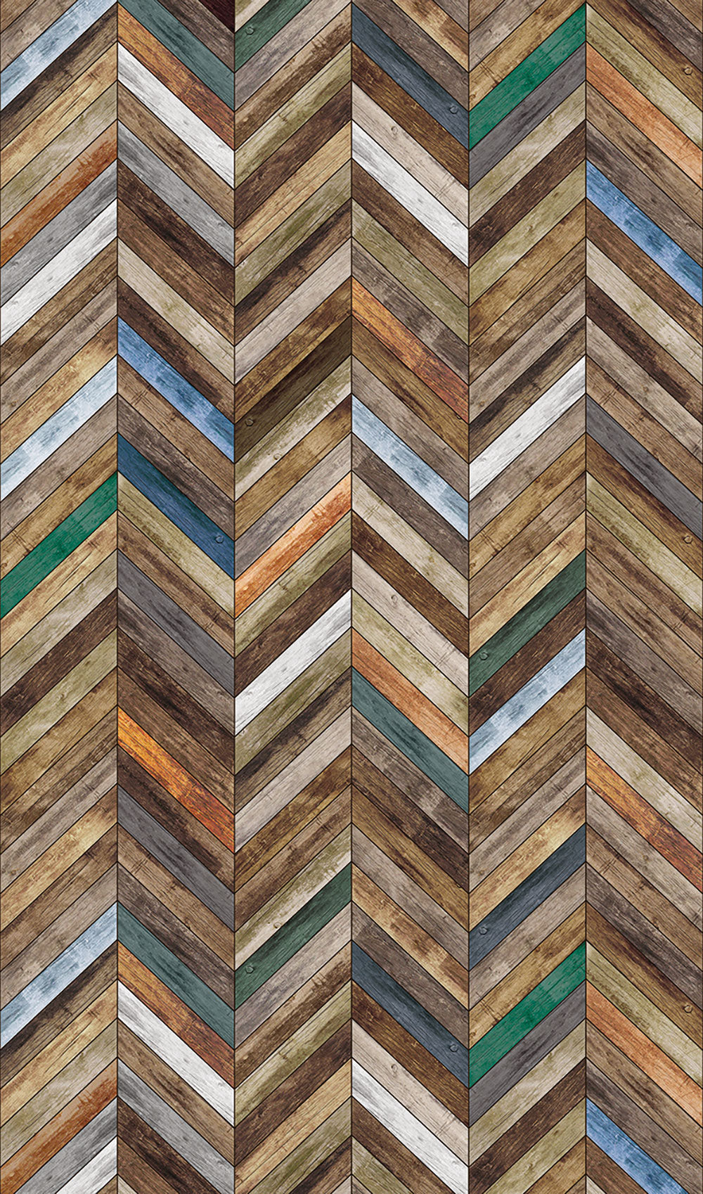 Smart Art Easy - Wooden Herringbone smart walls Marburg Blue   47245