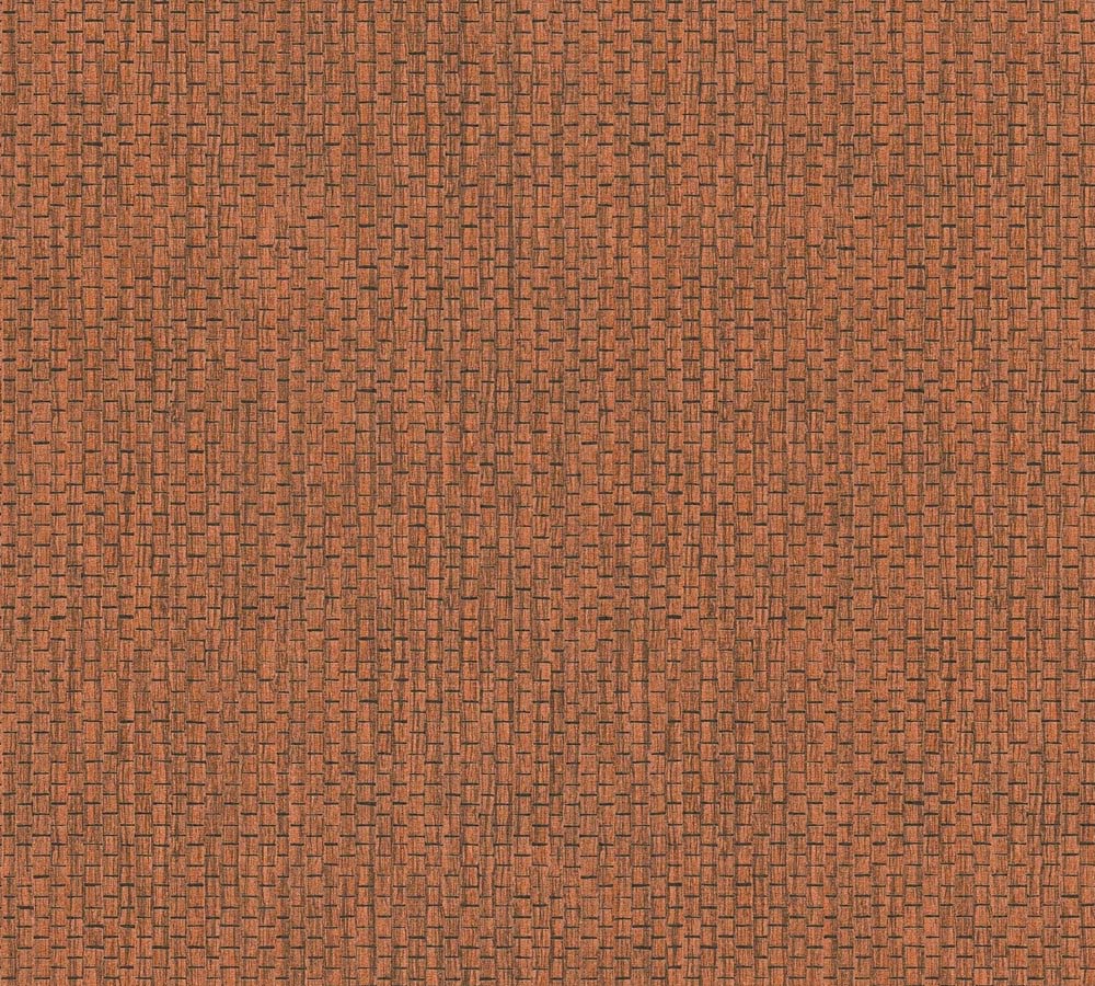 Hygge 2 -  Seagrass Look bold wallpaper AS Creation Roll Light Orange  386127