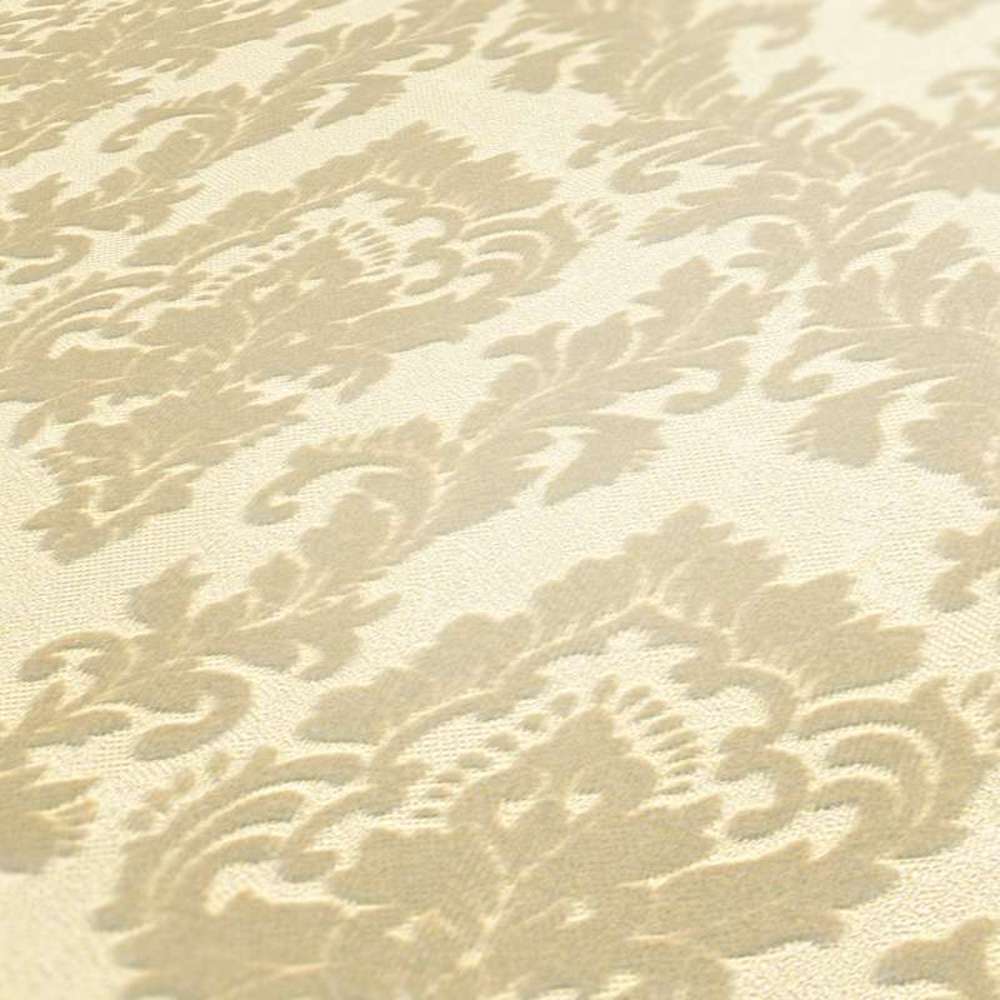 Castello - Flocked Damask Opulence textile wallpaper AS Creation    