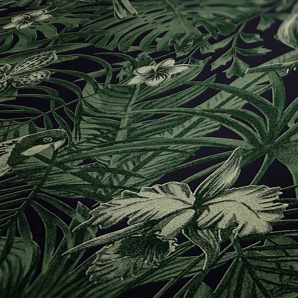 Greenery - Birds in Paradise botanical wallpaper AS Creation    