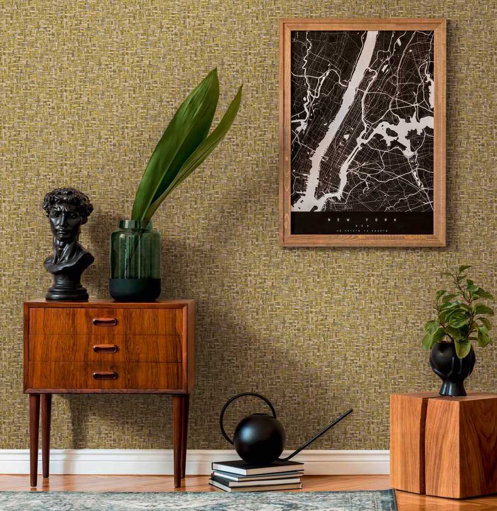 Jungle Chic - Woven Tropical bold wallpaper AS Creation    