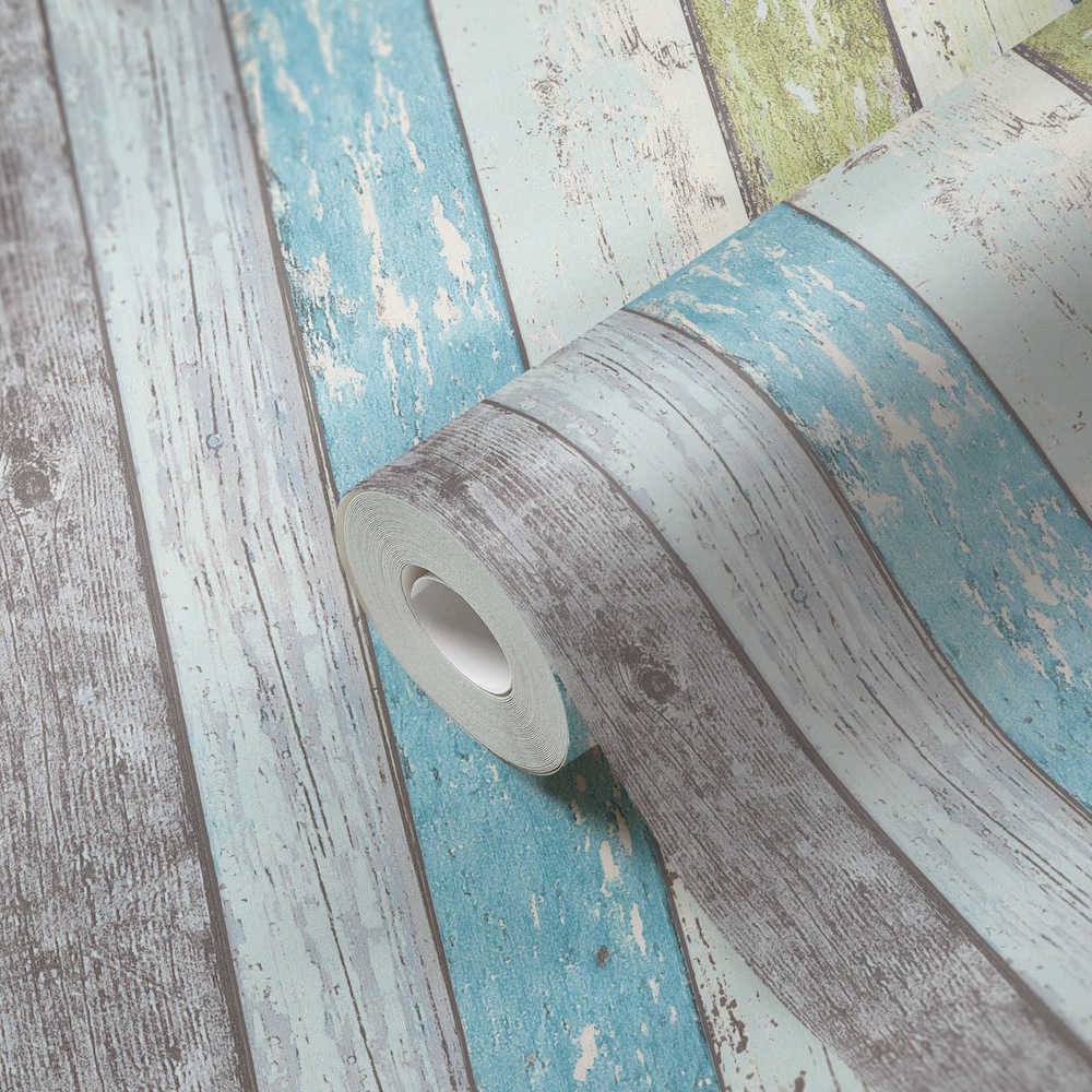 Industrial Elements - Timber Board industrial wallpaper AS Creation    
