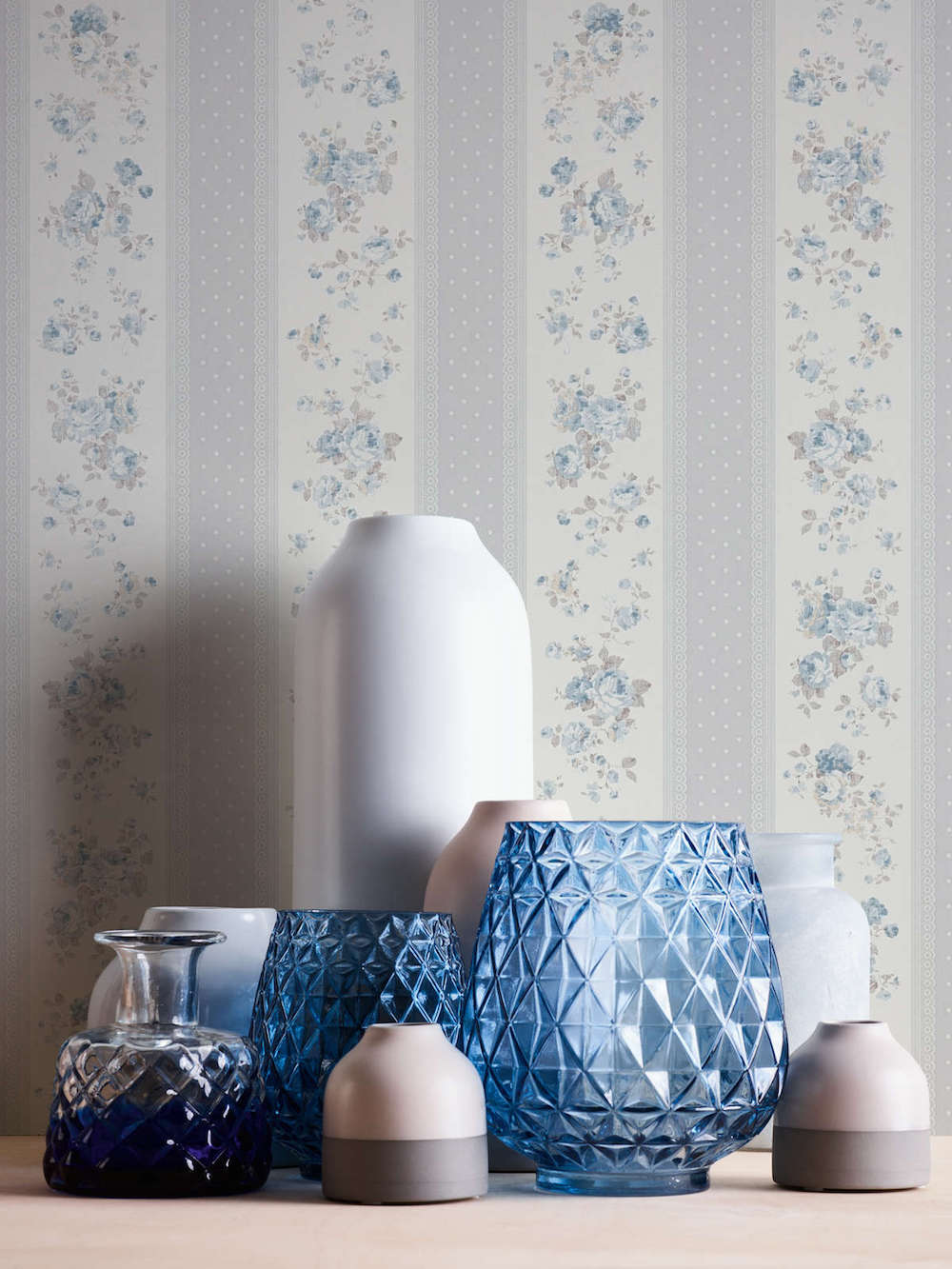 Maison Charme - Stripes & Flowers stripe wallpaper AS Creation    