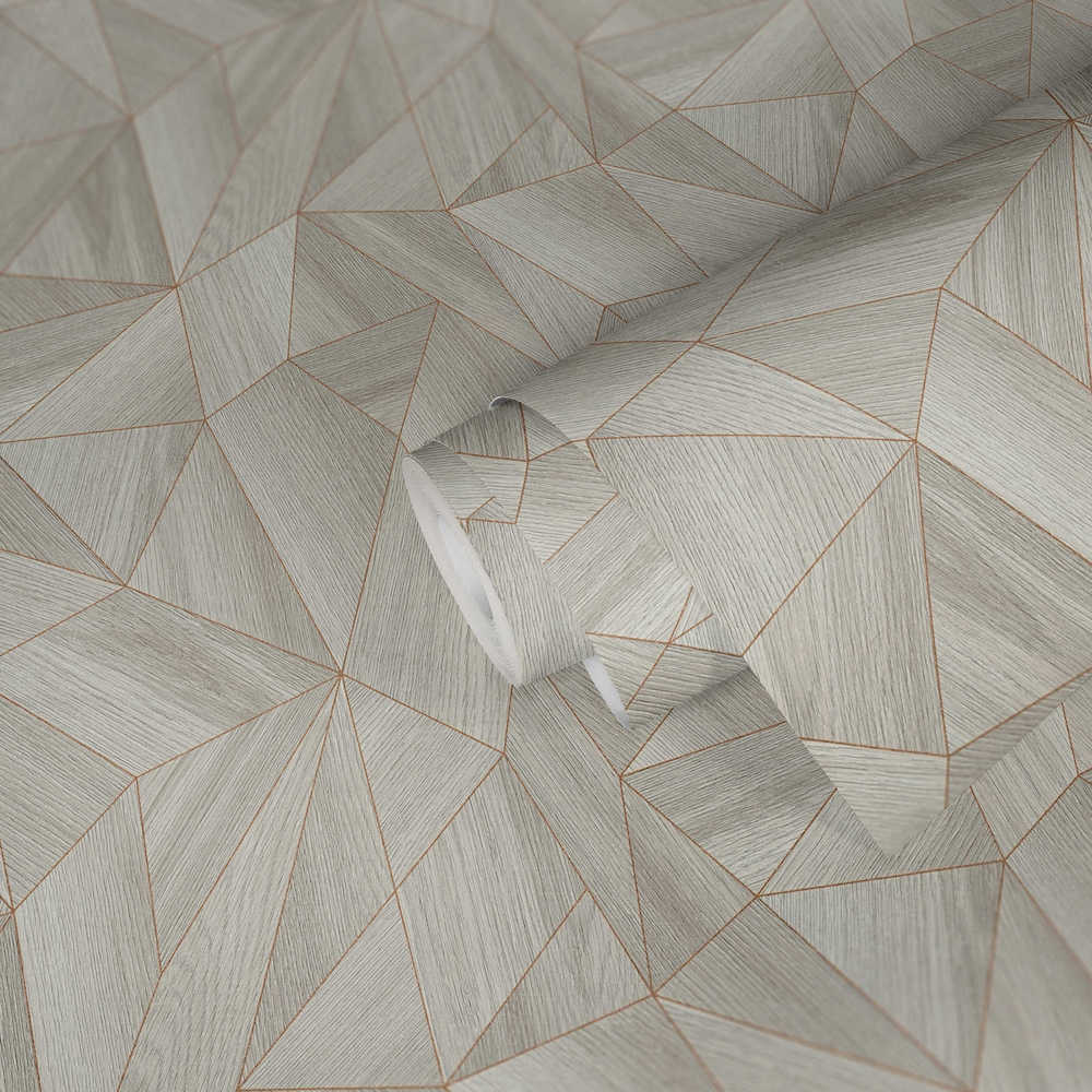 Industrial Elements - Geometric Wood industrial wallpaper AS Creation    