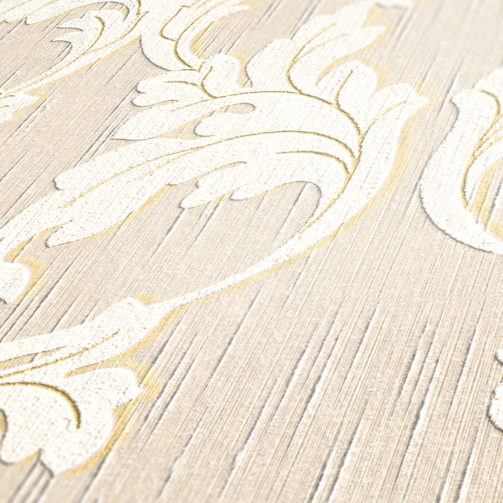 Tessuto - Textured Filigree textile wallpaper AS Creation    