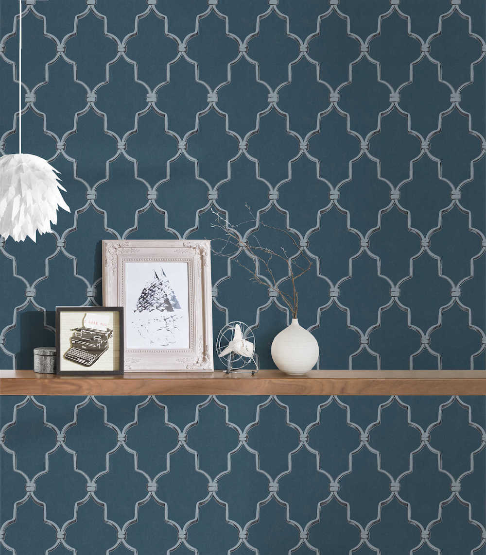Michalsky 3 - Triumphant Trelliage geometric wallpaper AS Creation    