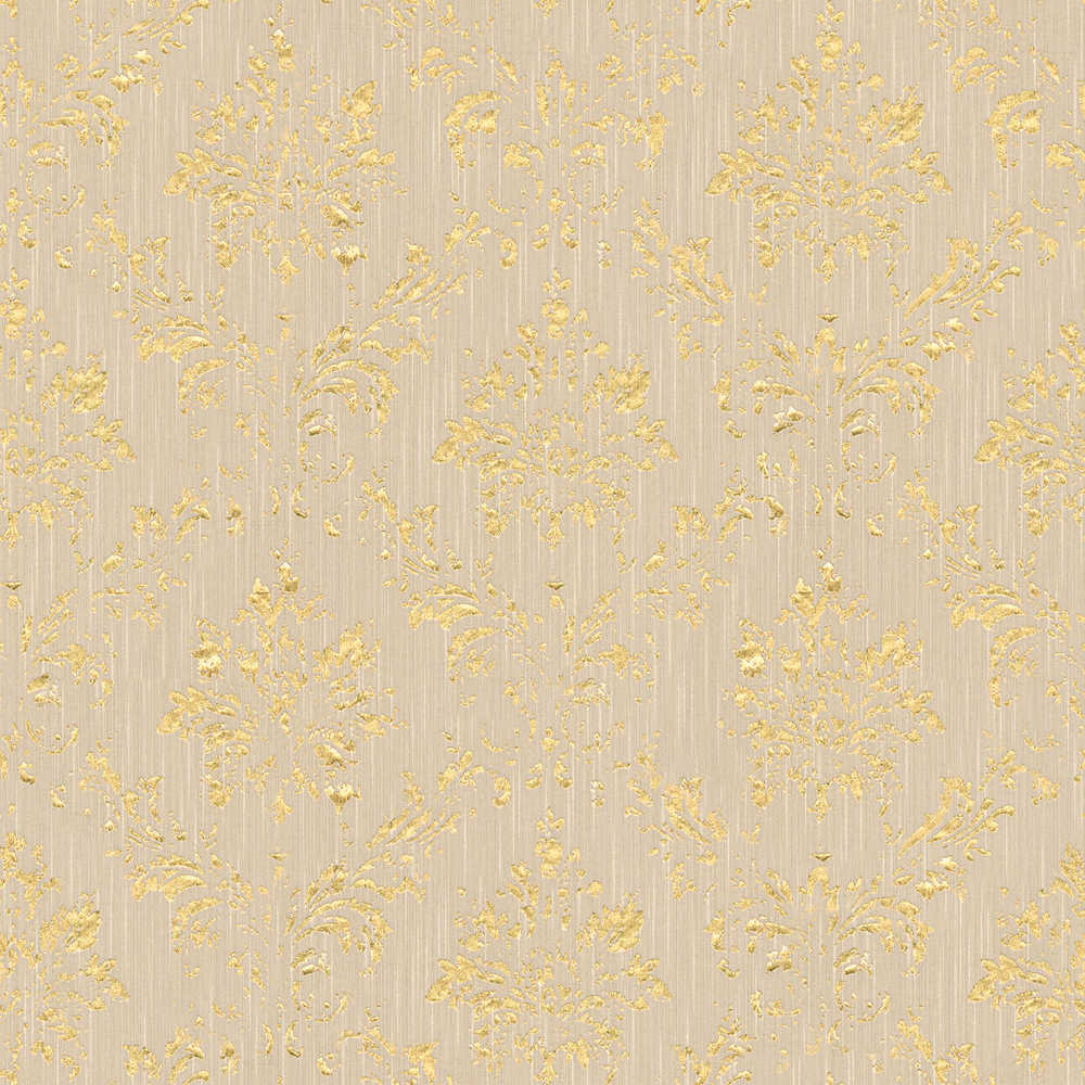 Metallic Silk textile wallpaper AS Creation Roll Light Taupe  306624