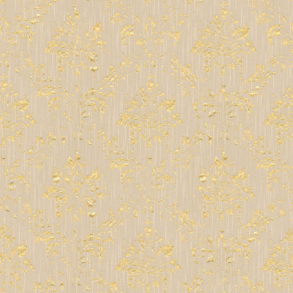 Metallic Silk textile wallpaper AS Creation Roll Light Taupe  306624