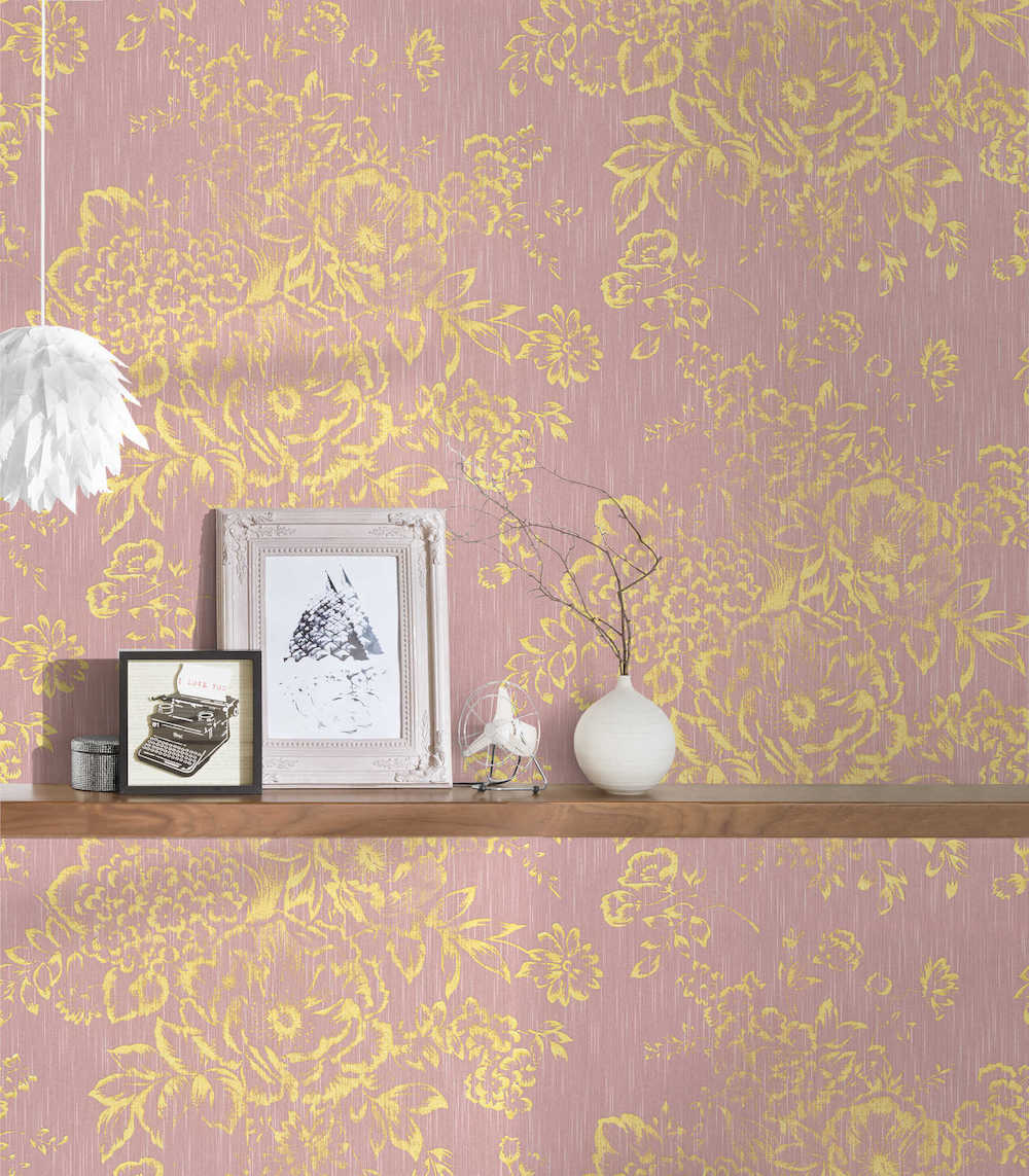 Metallic Silk textile wallpaper AS Creation    