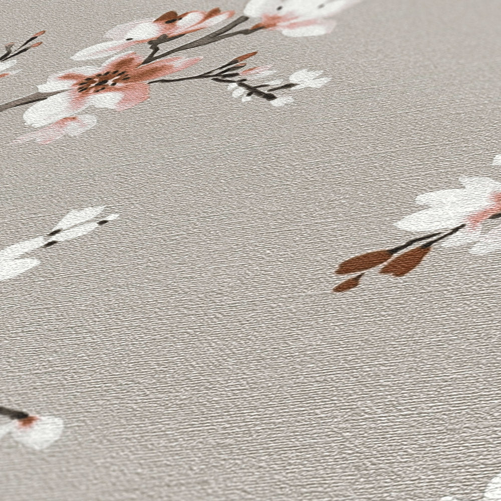 Desert Lodge - Cherry Blossom botanical wallpaper AS Creation    