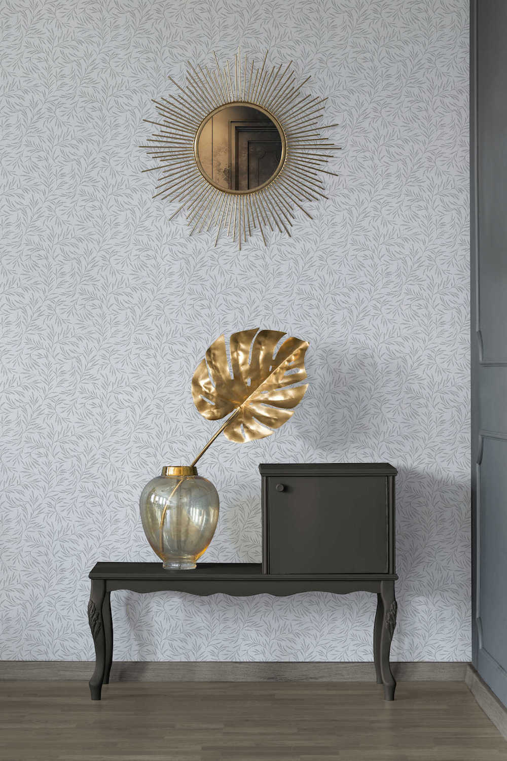 Alpha - Metallic Botanical botanical wallpaper AS Creation    