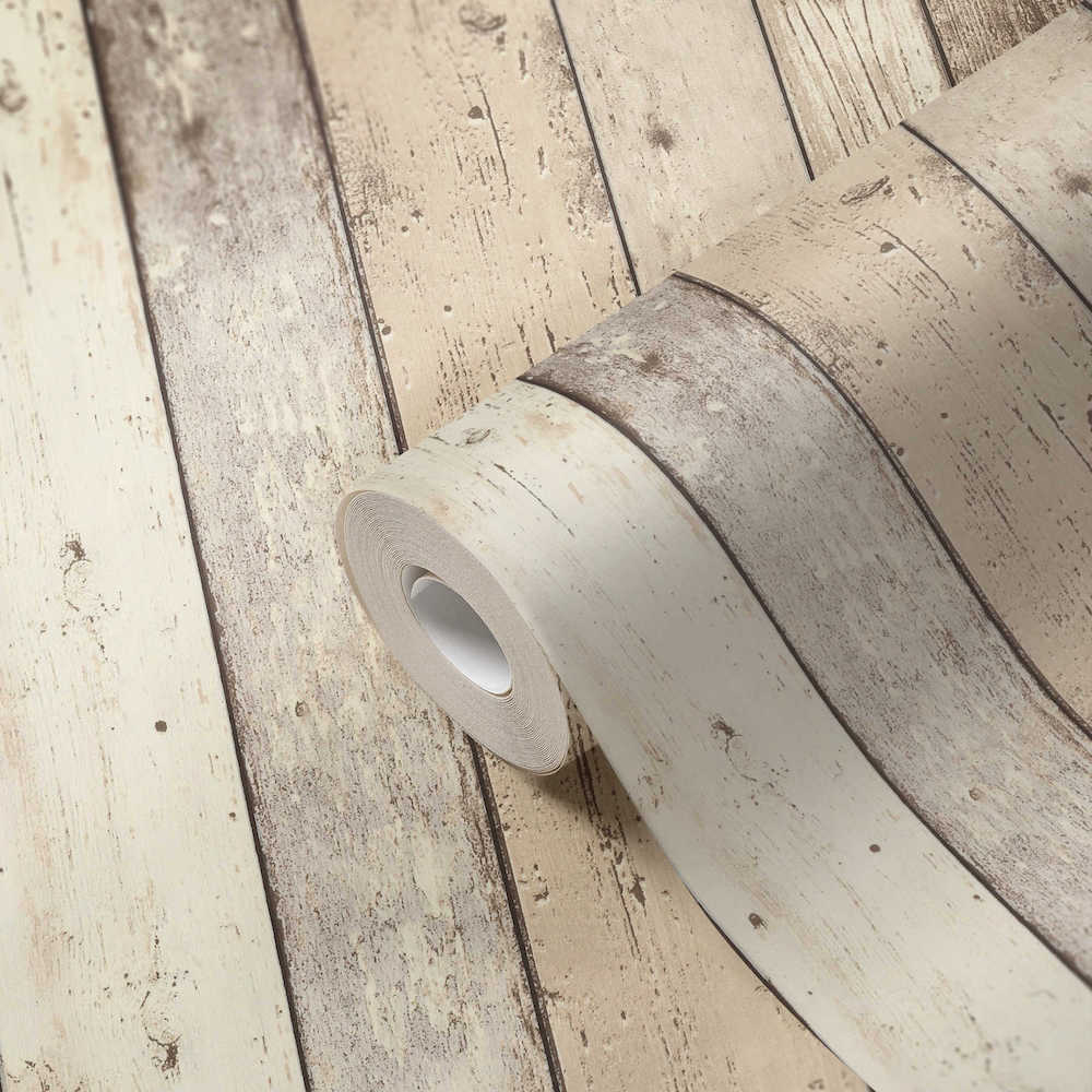 Industrial Elements - Timber Board industrial wallpaper AS Creation    