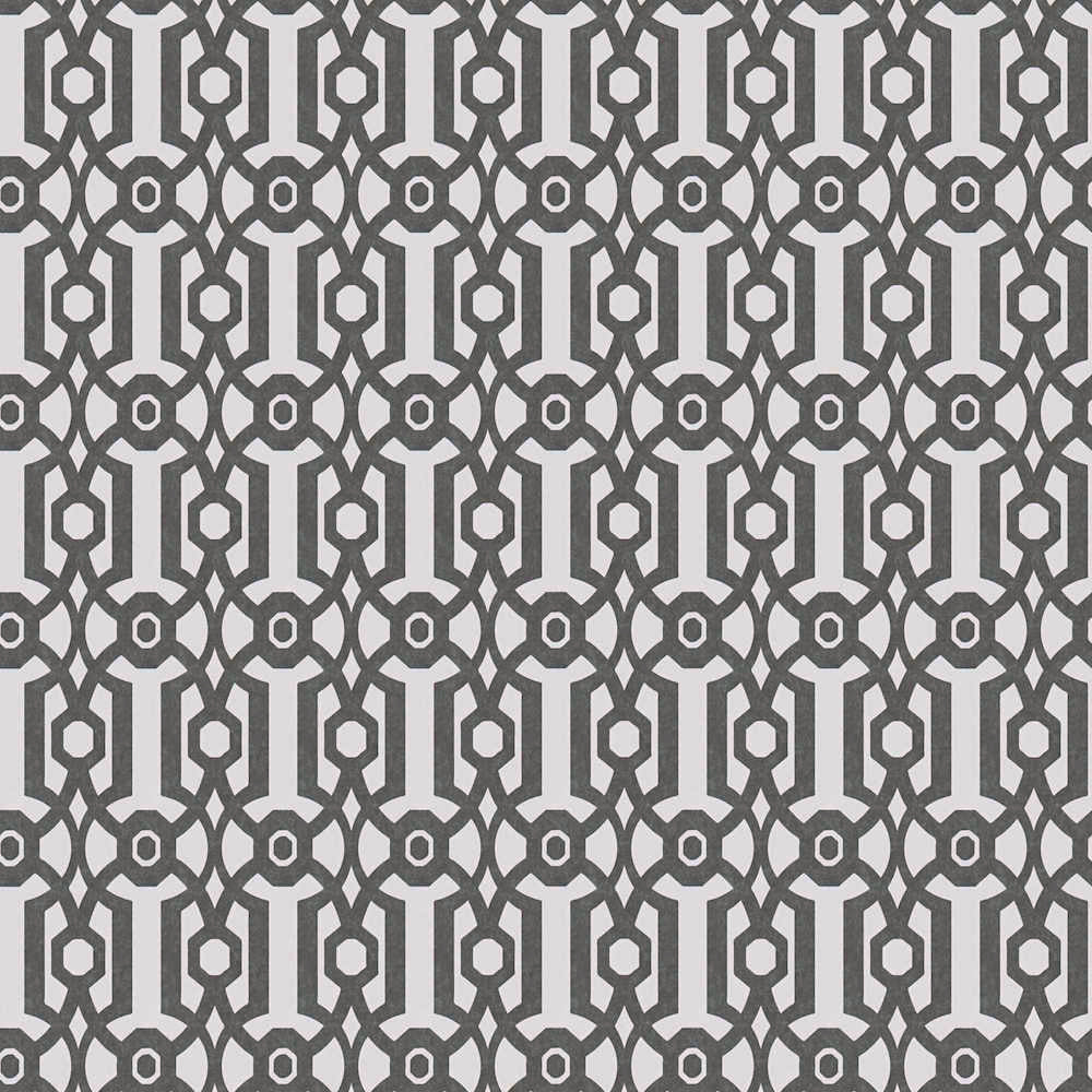 Art of Eden - Trellis art deco wallpaper AS Creation Roll Black  390624