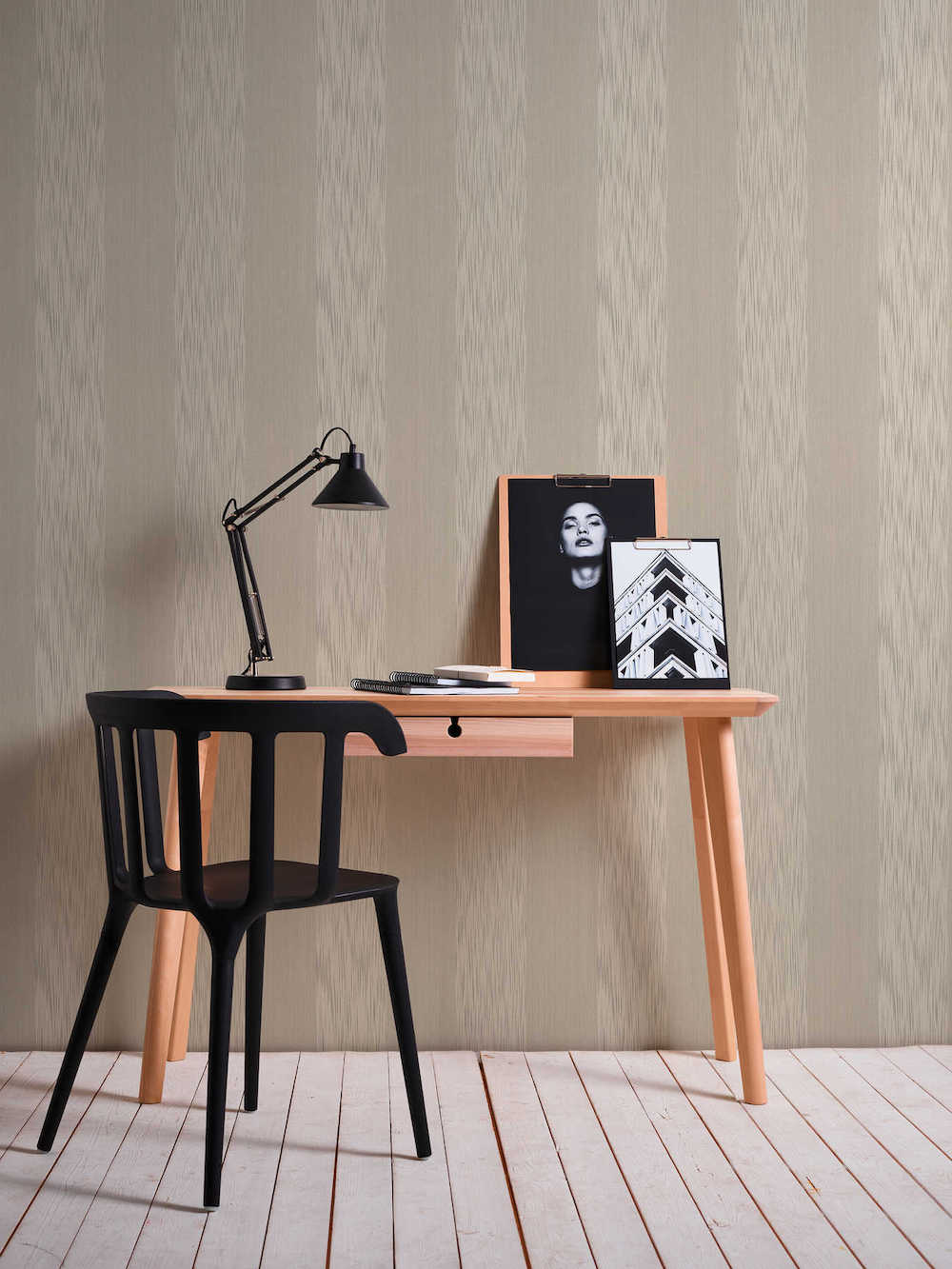 Tessuto - Textured Stripe textile wallpaper AS Creation    