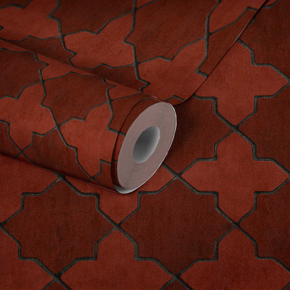 New Walls - Moroccan Tiles industrial wallpaper AS Creation    