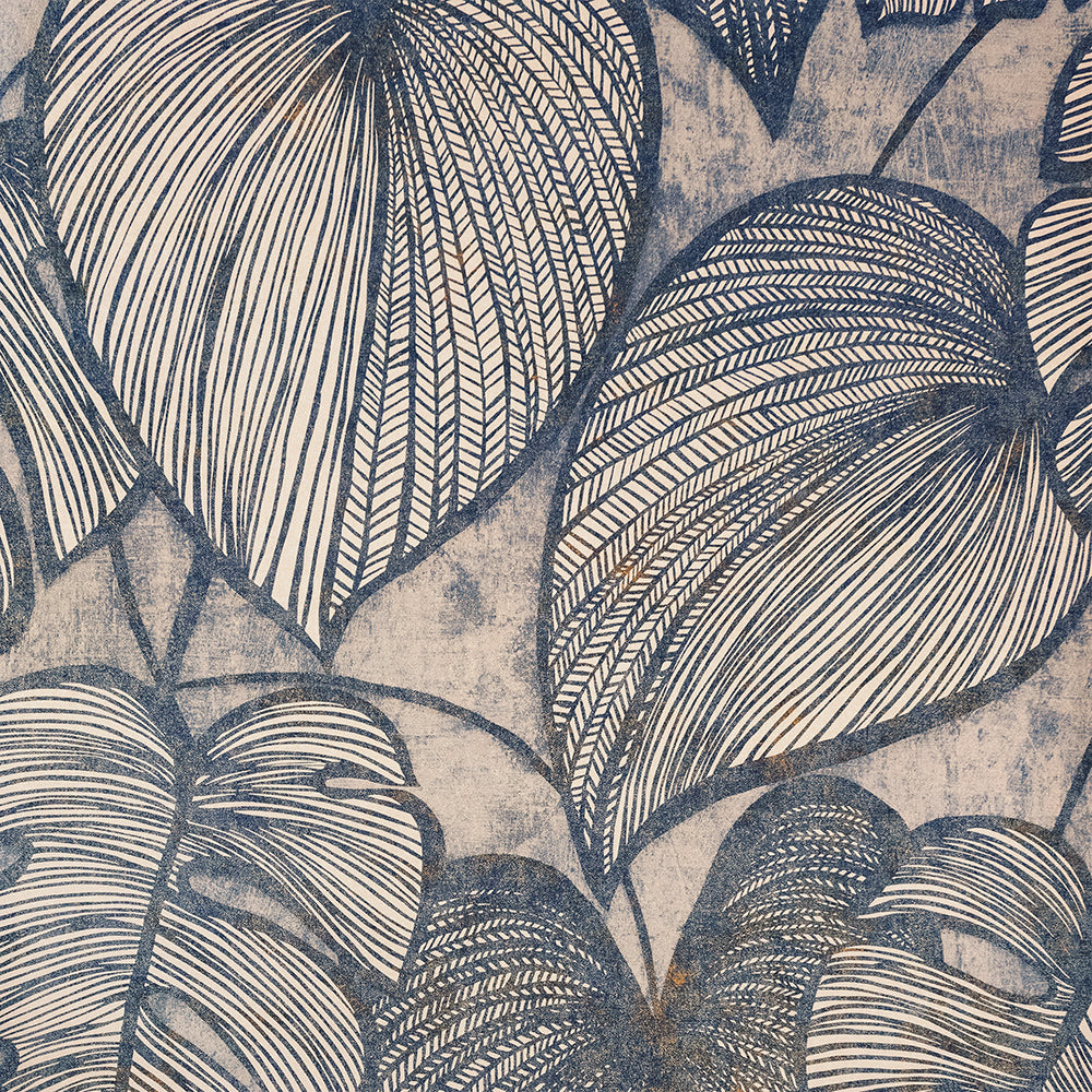 Julie Feels Home - Monstera botanical wallpaper Hohenberger Roll Navy Ash  26942-HTM