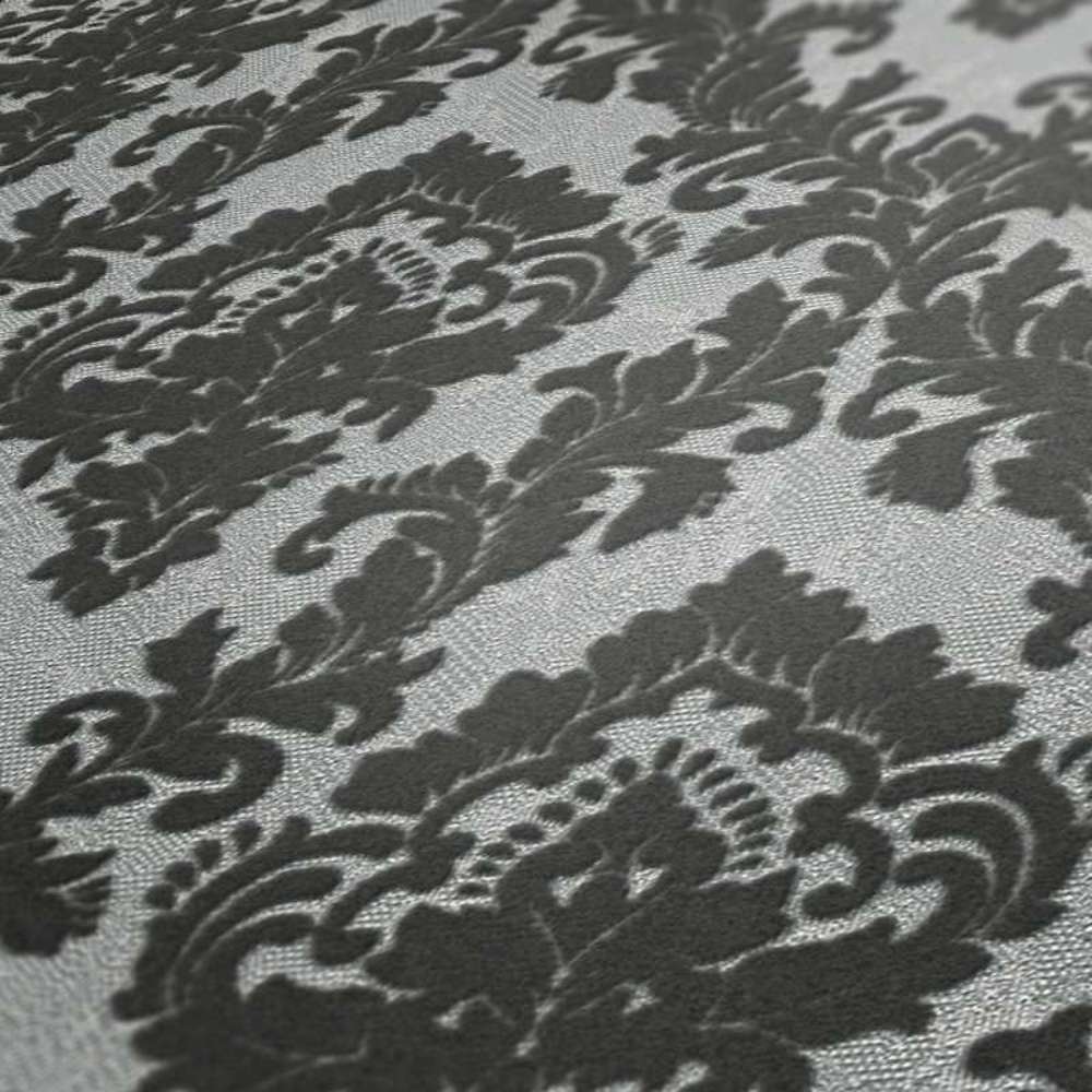 Castello - Flocked Damask Opulence textile wallpaper AS Creation    