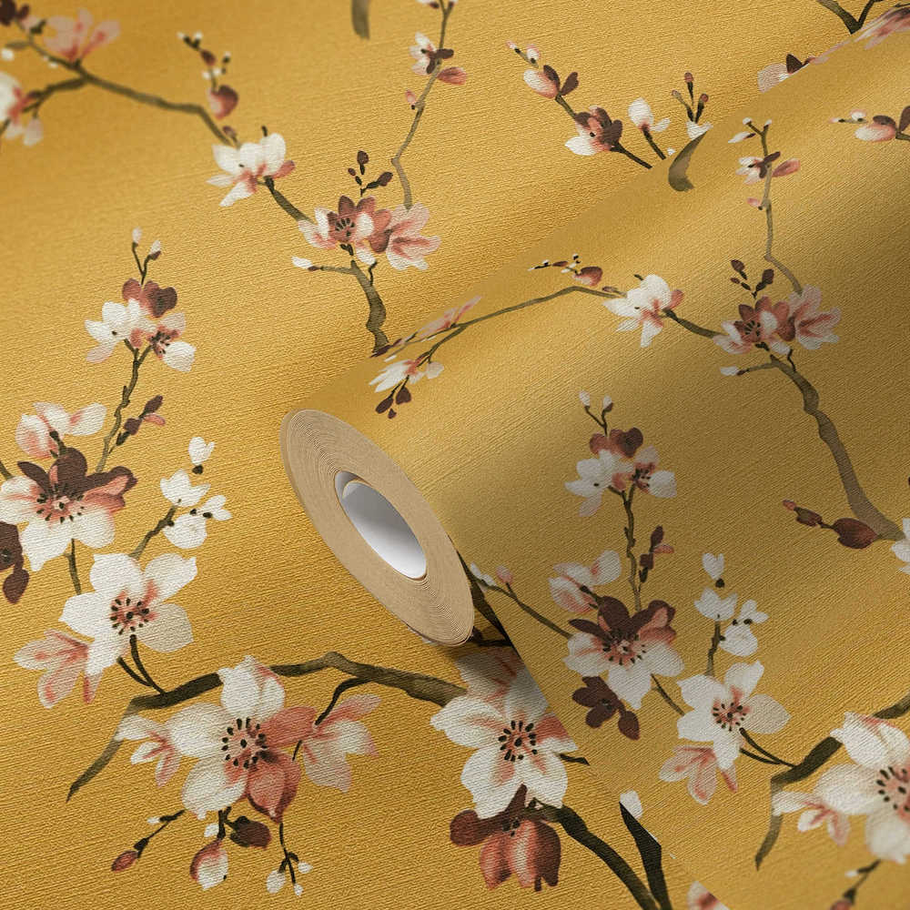 Desert Lodge - Cherry Blossom botanical wallpaper AS Creation    