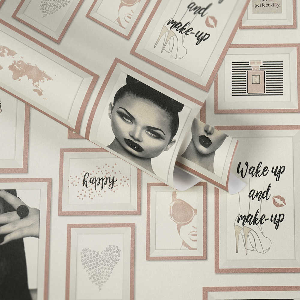 Metropolitan Stories - Fashion Collage geometric wallpaper AS Creation    