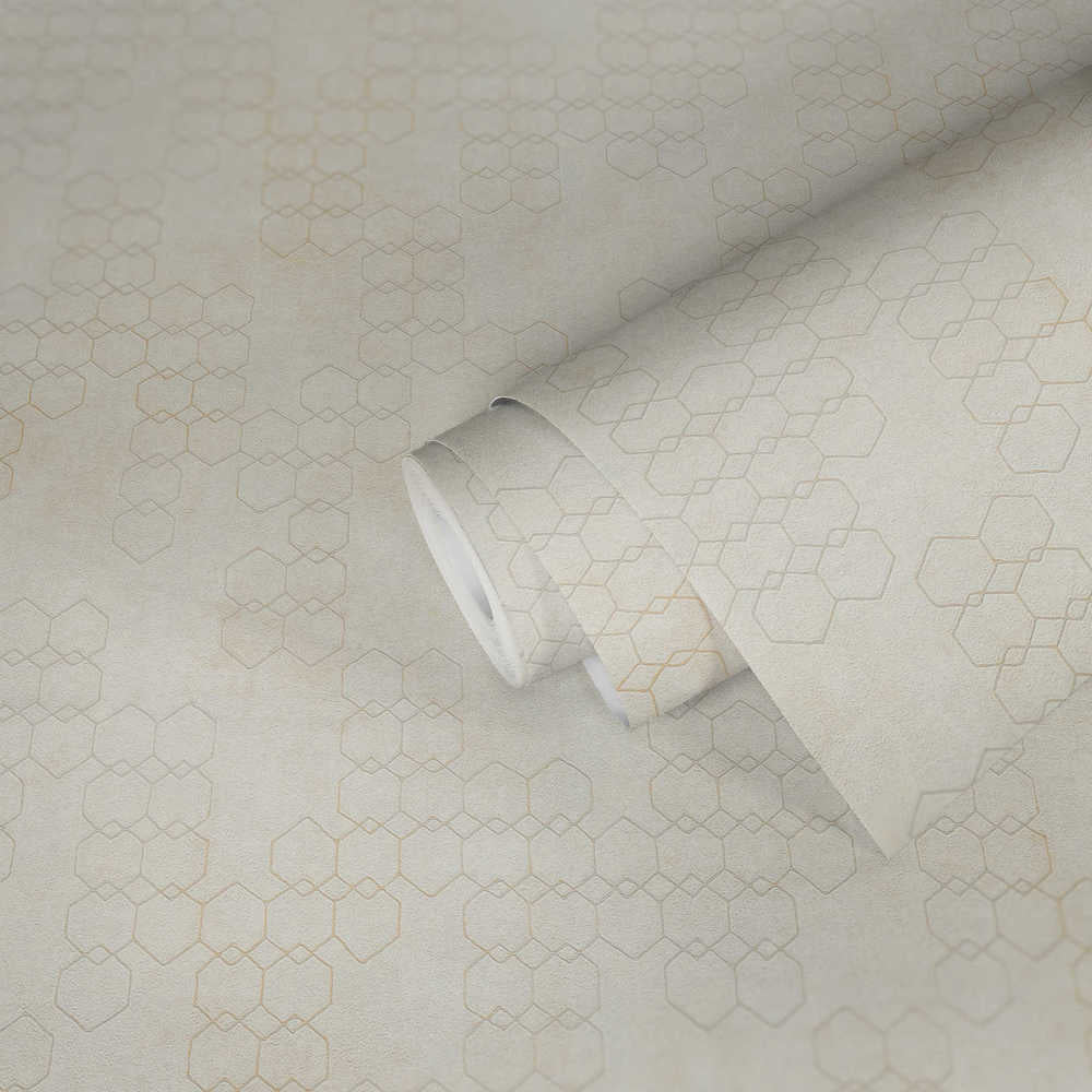 New Walls - Gilded Geometric geometric wallpaper AS Creation    