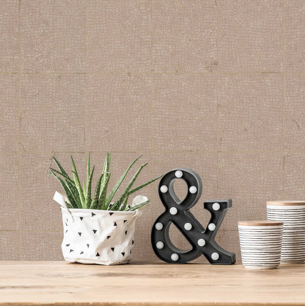 Desert Lodge - Craquele Tiles industrial wallpaper AS Creation    