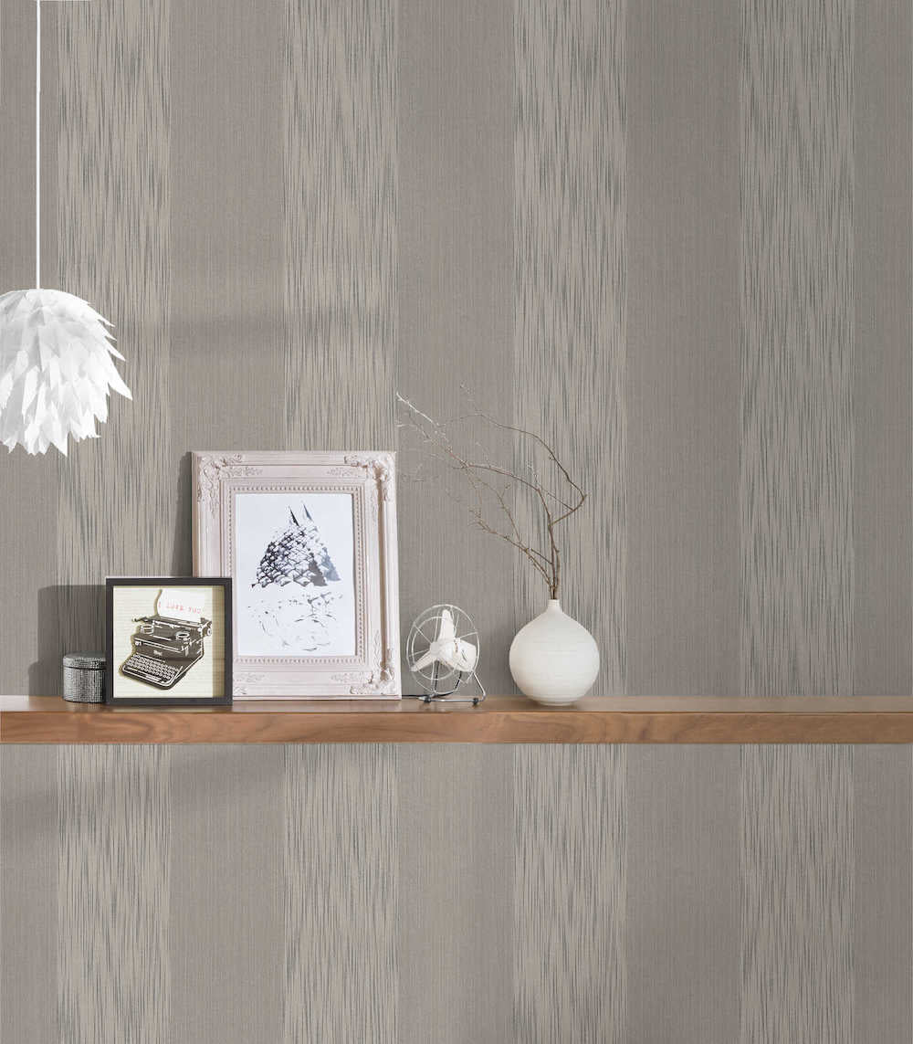 Tessuto - Textured Stripe textile wallpaper AS Creation    