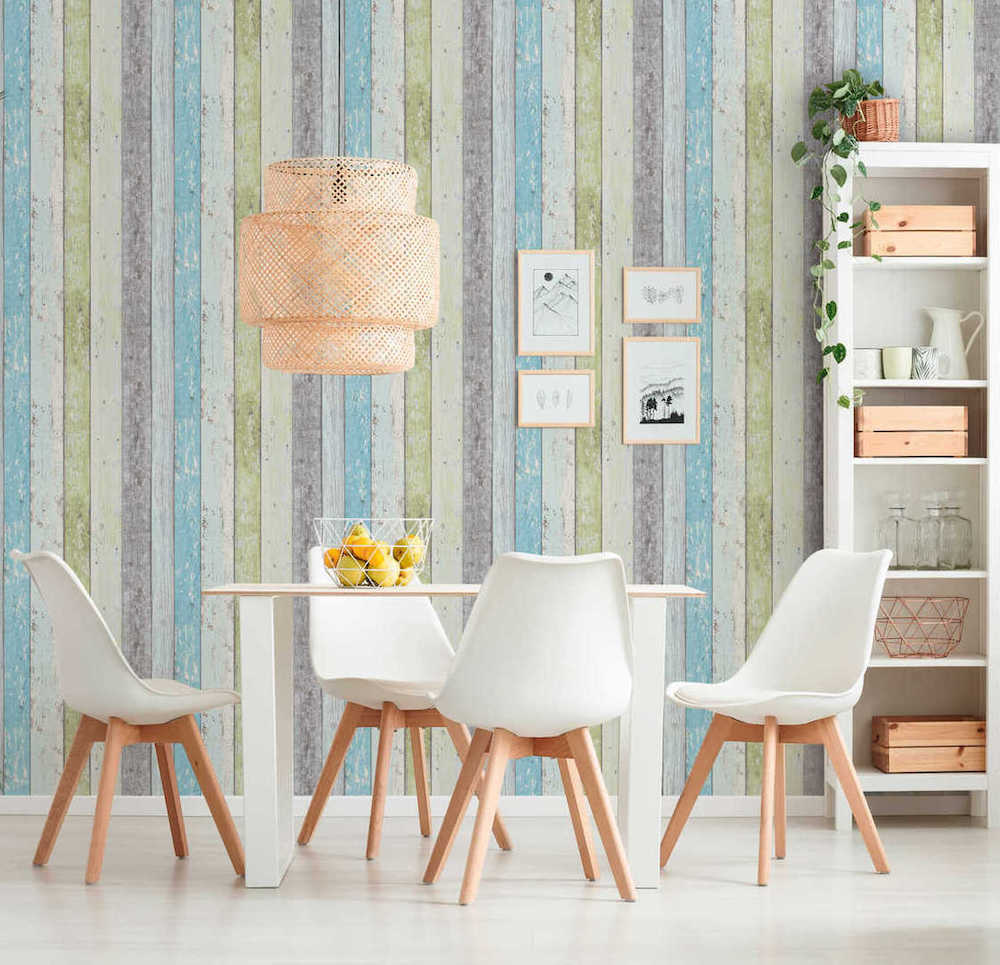 Industrial Elements - Timber Board industrial wallpaper AS Creation    