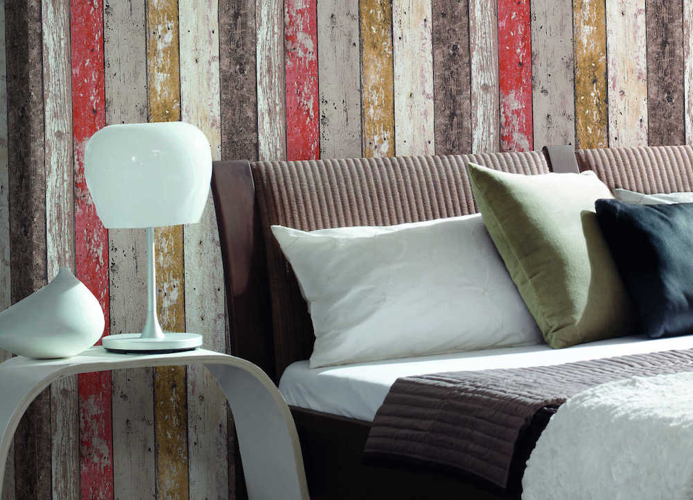 Industrial Elements - Timber Board industrial wallpaper AS Creation    