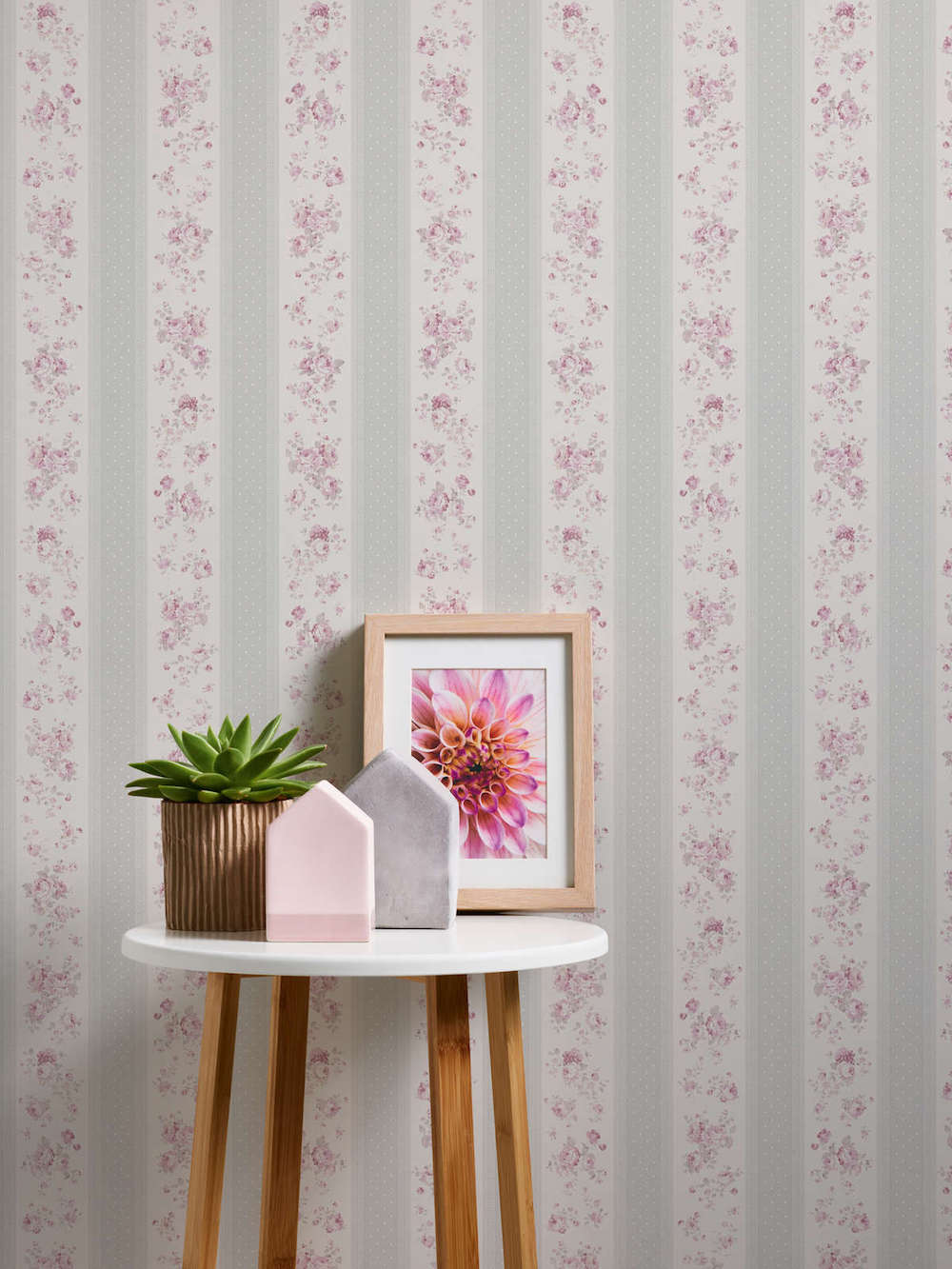 Maison Charme - Stripes & Flowers stripe wallpaper AS Creation    