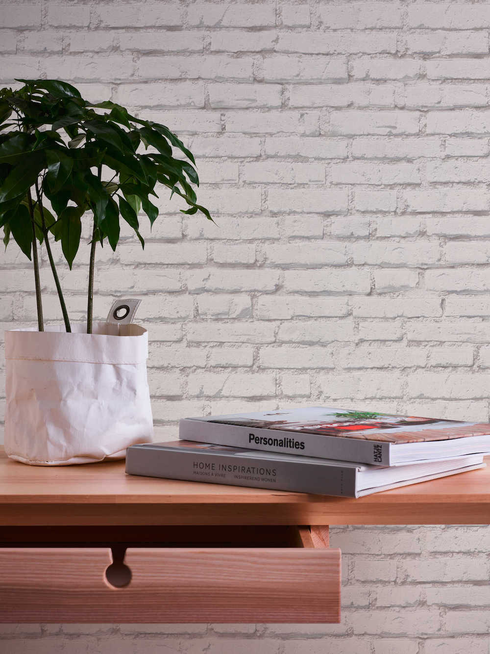 Industrial Elements - White Brick industrial wallpaper AS Creation    