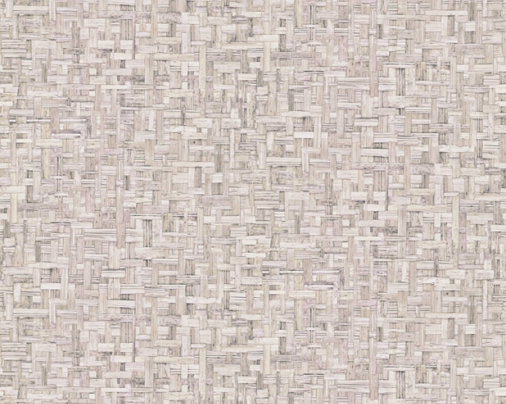 Jungle Chic - Woven Tropical bold wallpaper AS Creation Roll Taupe  377066