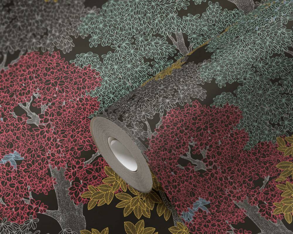 Floral Impression - Whispering Leaves botanical wallpaper AS Creation