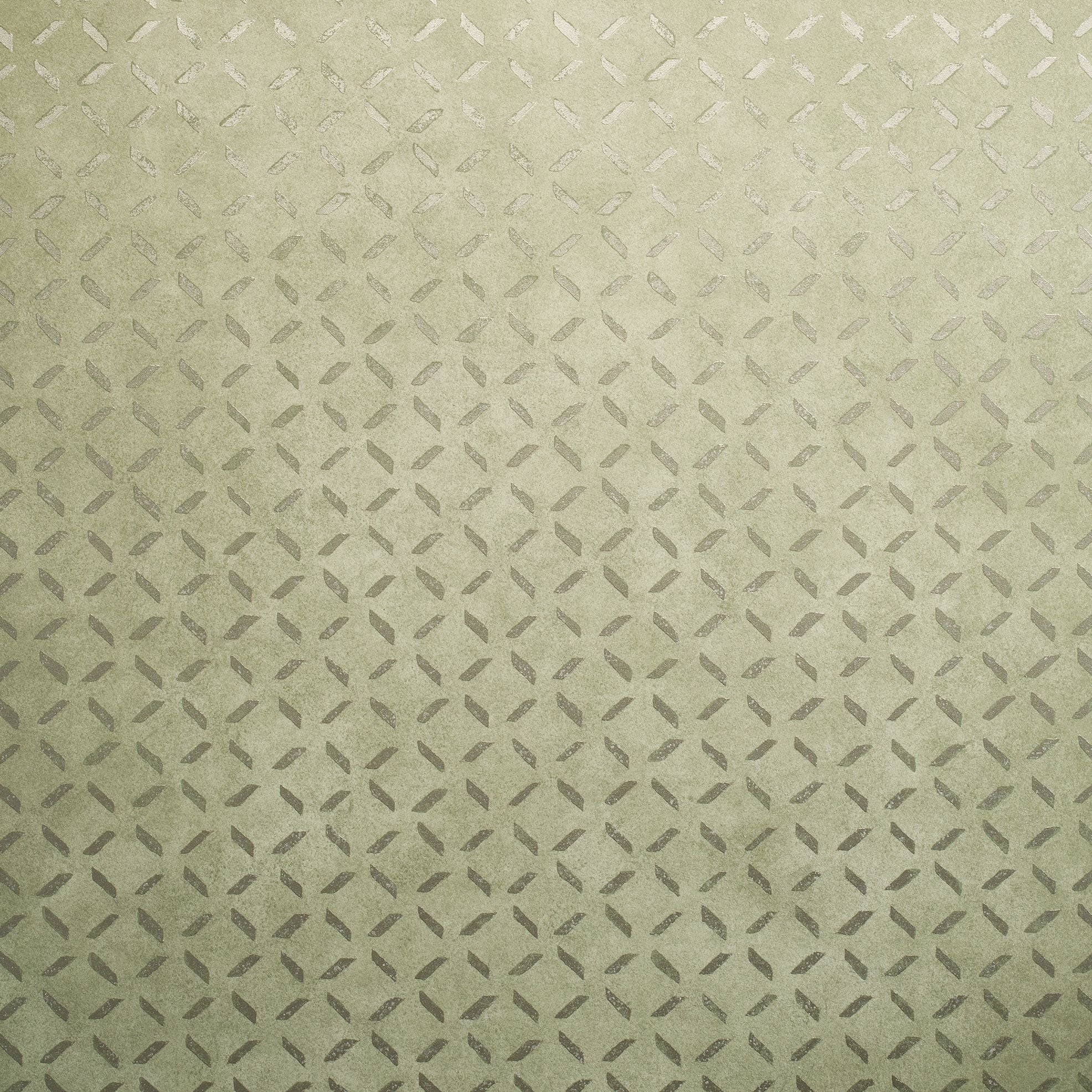 Urban Classics - Soho geometric wallpaper Hohenberger Roll Green  30047