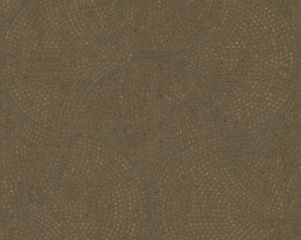 Cuba - Mosaic art deco wallpaper AS Creation Roll Brown  380273