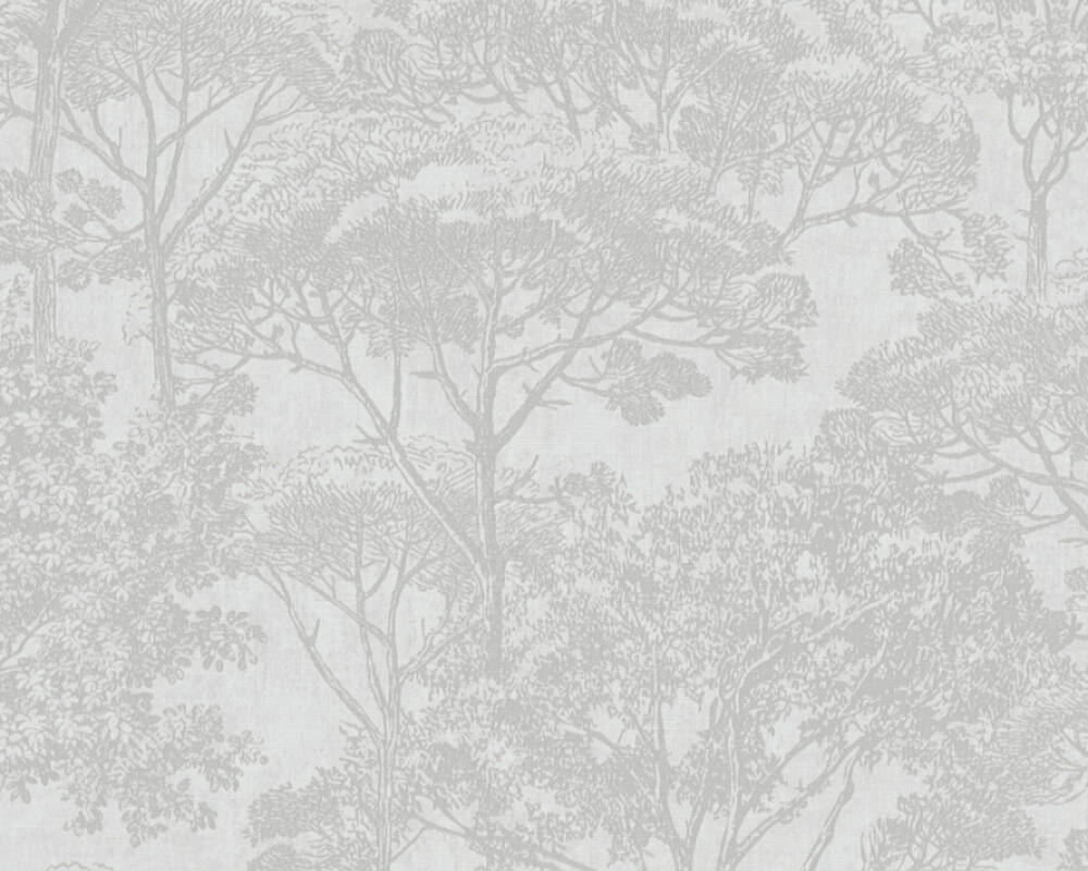 Cuba - Tall Trees botanical wallpaper AS Creation Roll Grey  380234