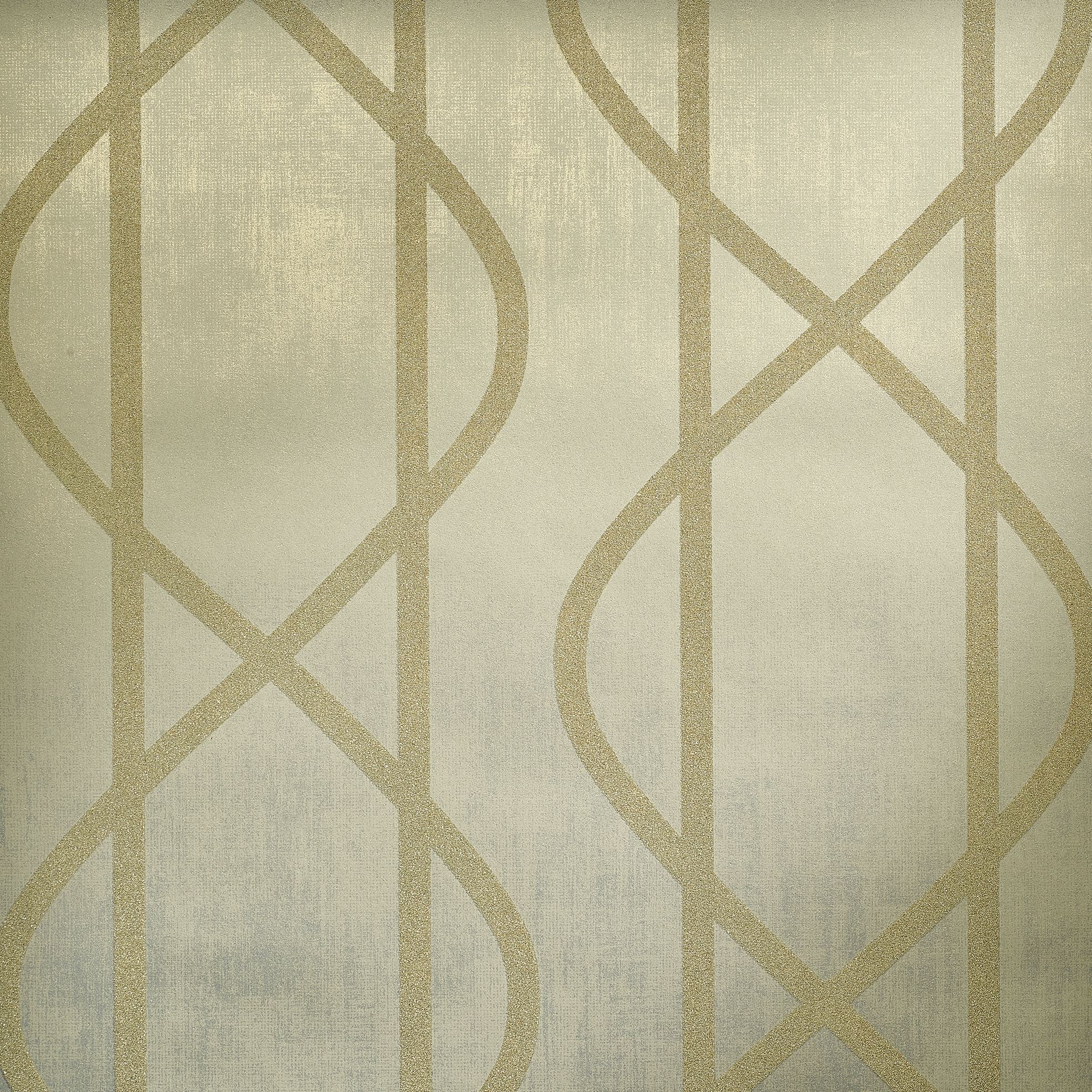 Universe - Saturn stripe wallpaper Hohenberger Roll Green  81221