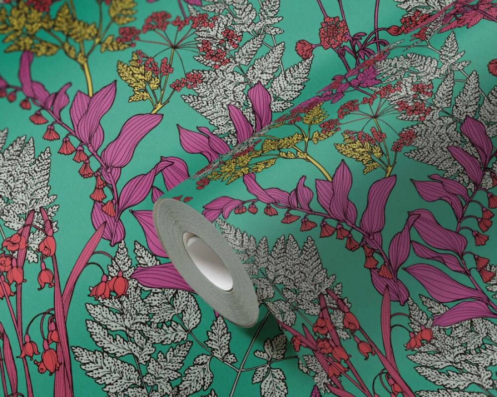 Floral Impression - Florals in the Woods botanical wallpaper AS Creation    