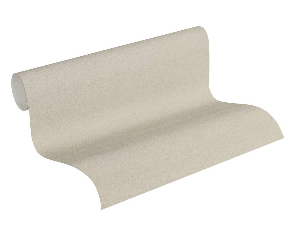 Cuba - Simplicity Linen Effect plain wallpaper AS Creation    