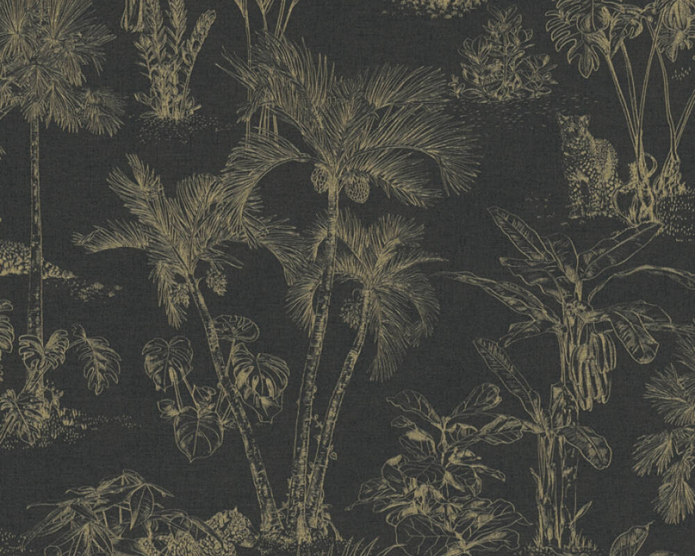 Cuba - Taste of the Tropics botanical wallpaper AS Creation Roll Gold  380215