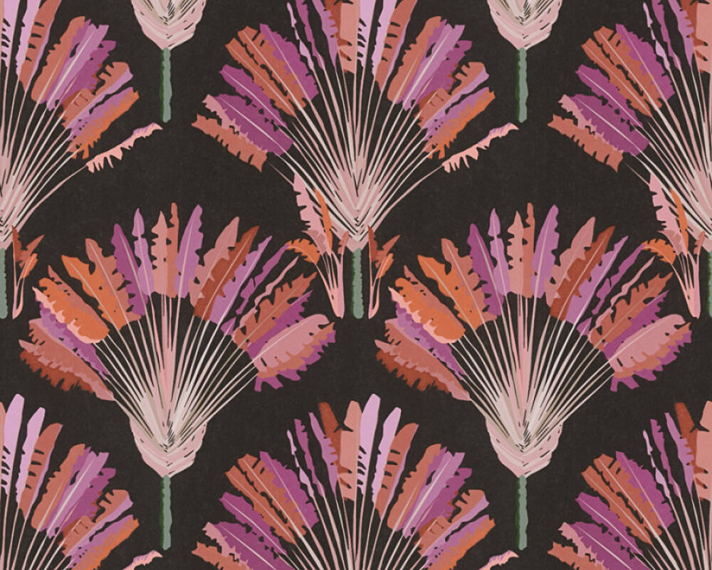 Jungle Chic - Botanical Fronds botanical wallpaper AS Creation Roll Pink  377083