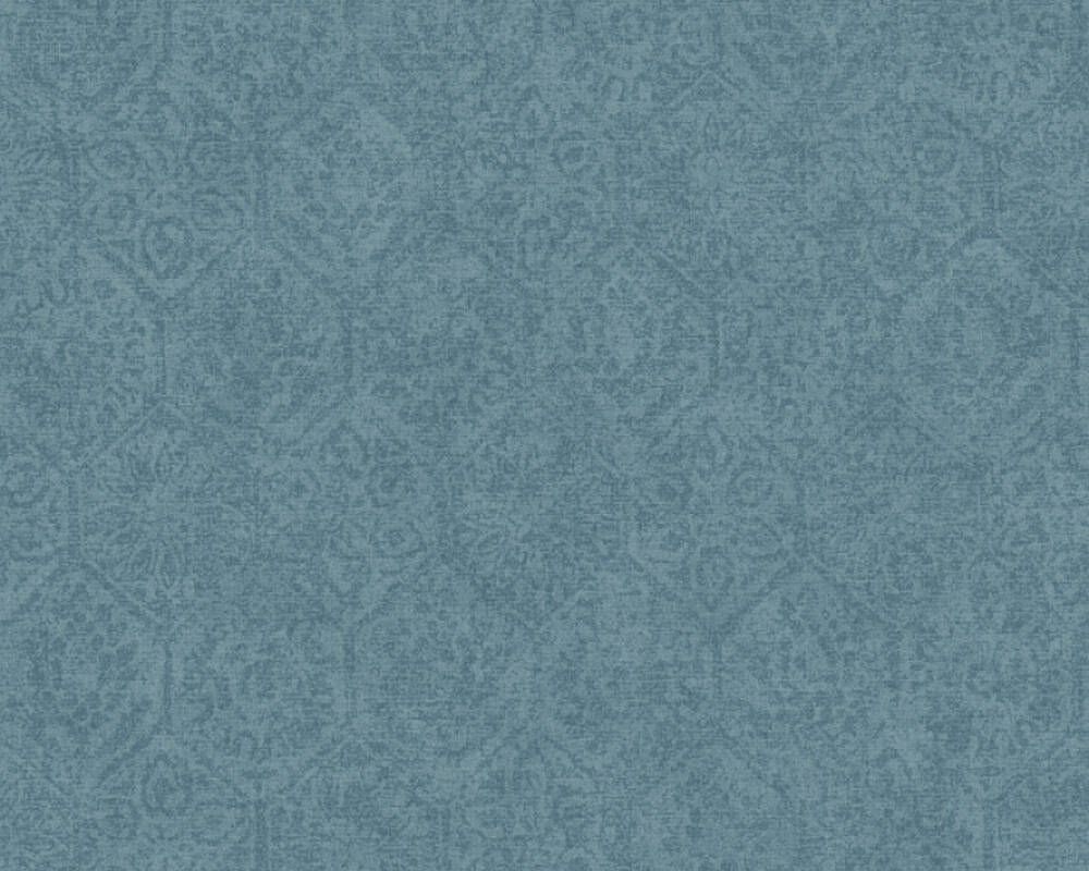 Cuba - Baroque damask wallpaper AS Creation Sample Blue  380225-S