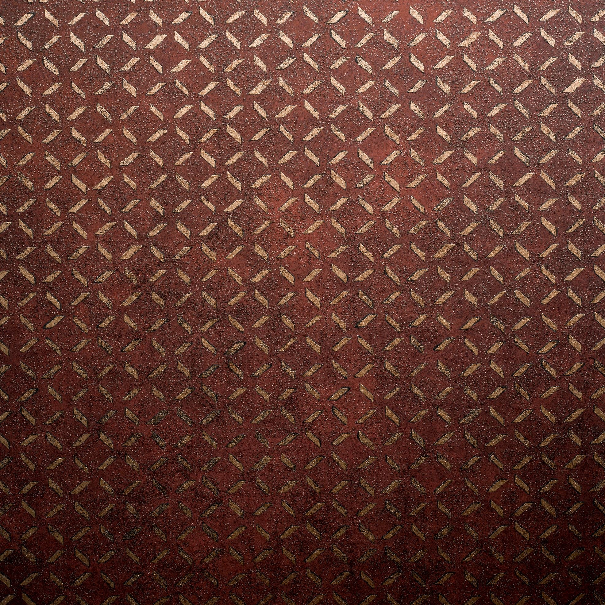 Urban Classics - Soho geometric wallpaper Hohenberger Roll Dark Red  30049