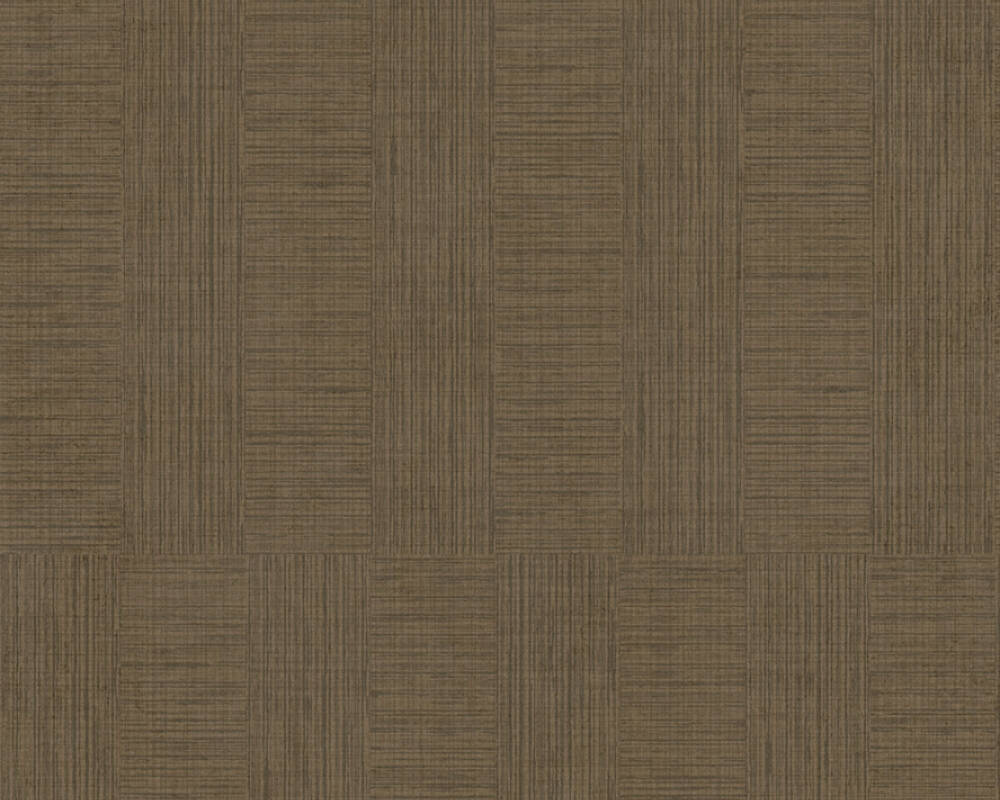 Cuba - Woven Stripes geometric wallpaper AS Creation Roll Brown  380262