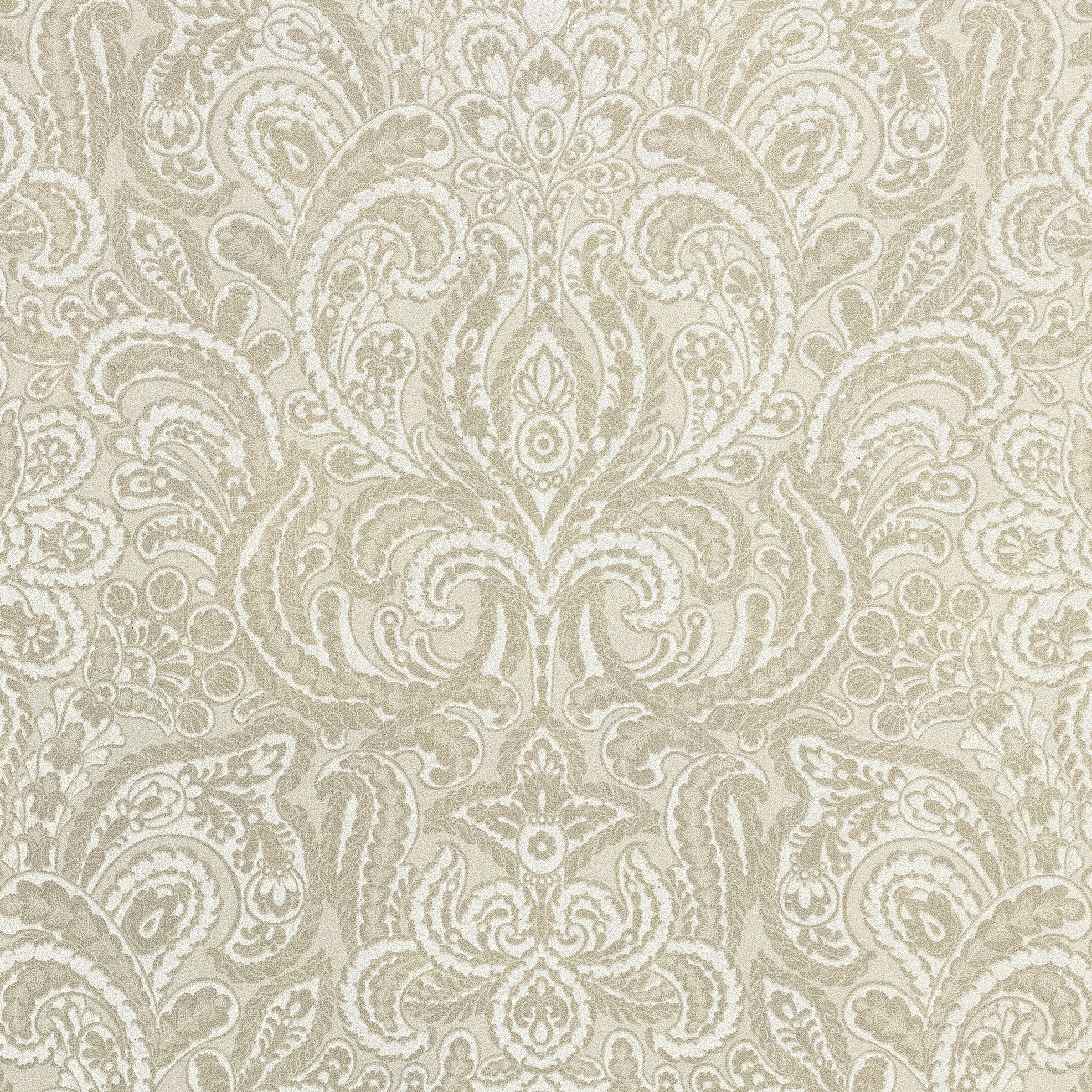 Adonea - Aphrodite Glass Beads damask wallpaper Hohenberger Roll Light Beige  81197