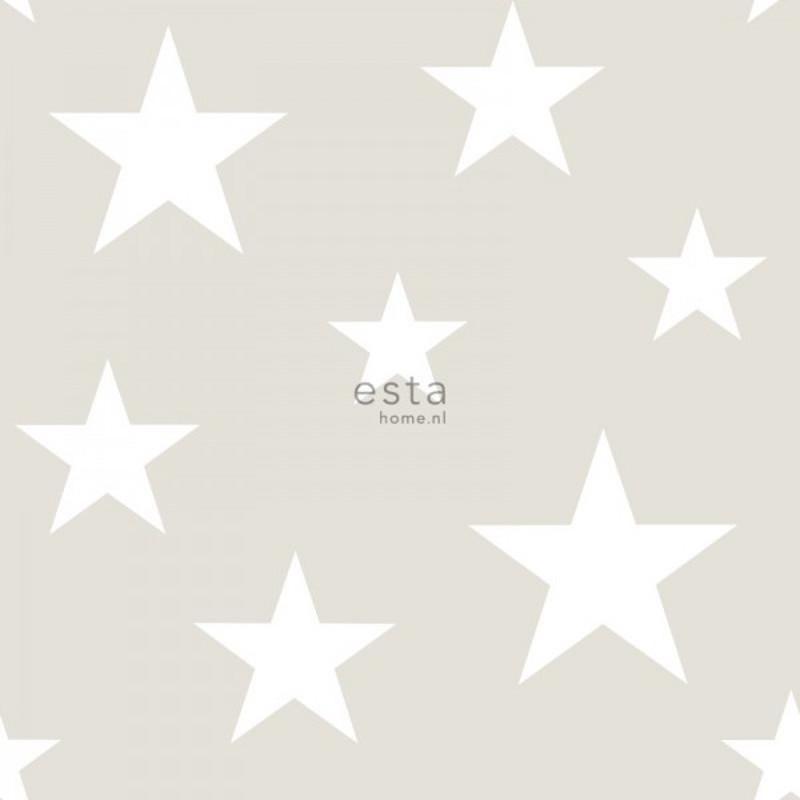 Little Bandits kids wallpaper Esta Roll Taupe  128866