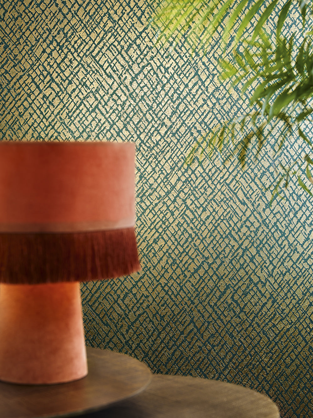 Papis Loveday - Metallic Cross Hatching industrial wallpaper Marburg    