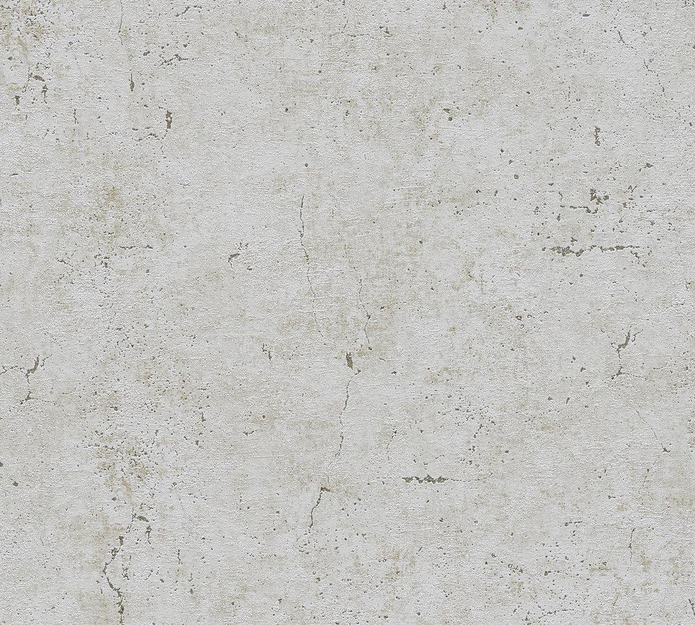 Industrial Elements - Contemporary Concrete plain wallpaper AS Creation Roll Grey  369112