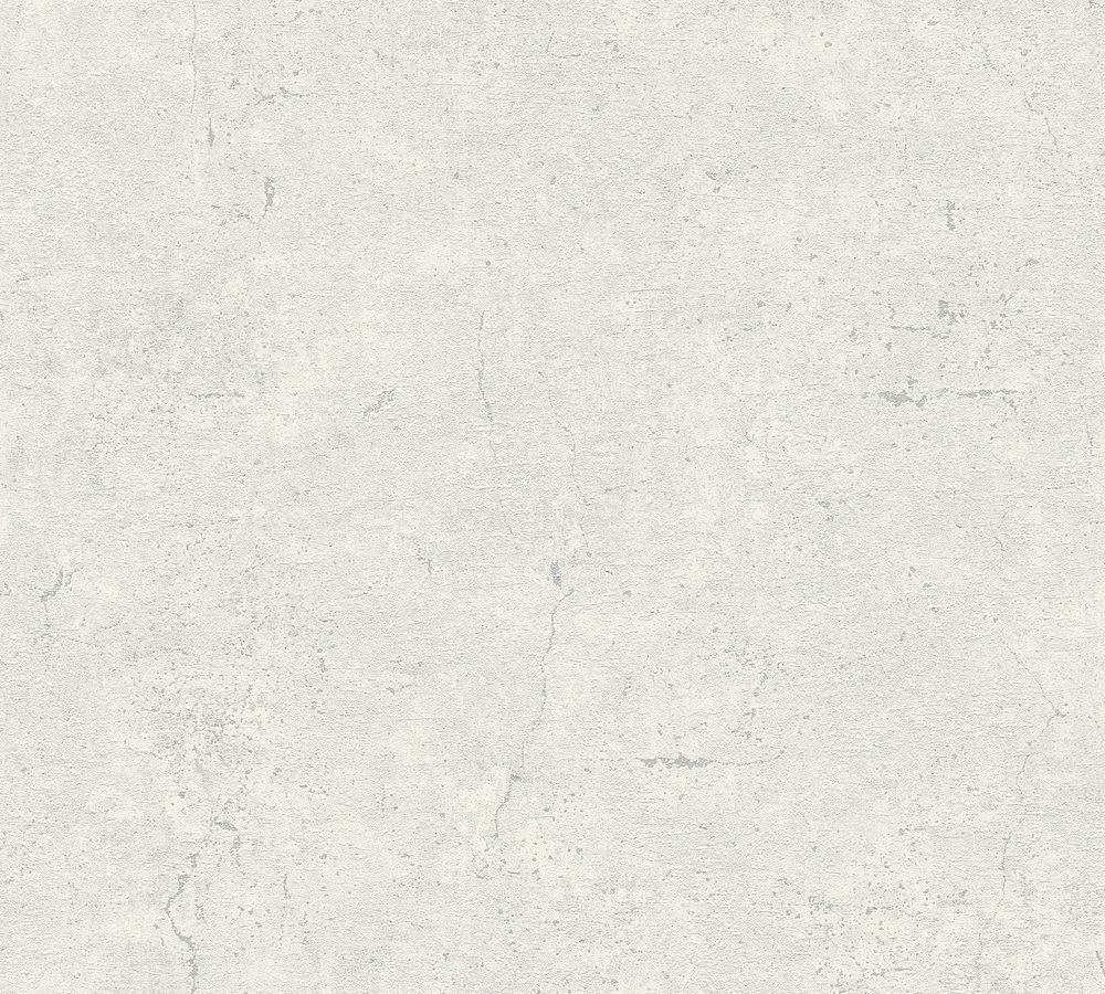 Industrial Elements - Contemporary Concrete plain wallpaper AS Creation Roll Cream  369113