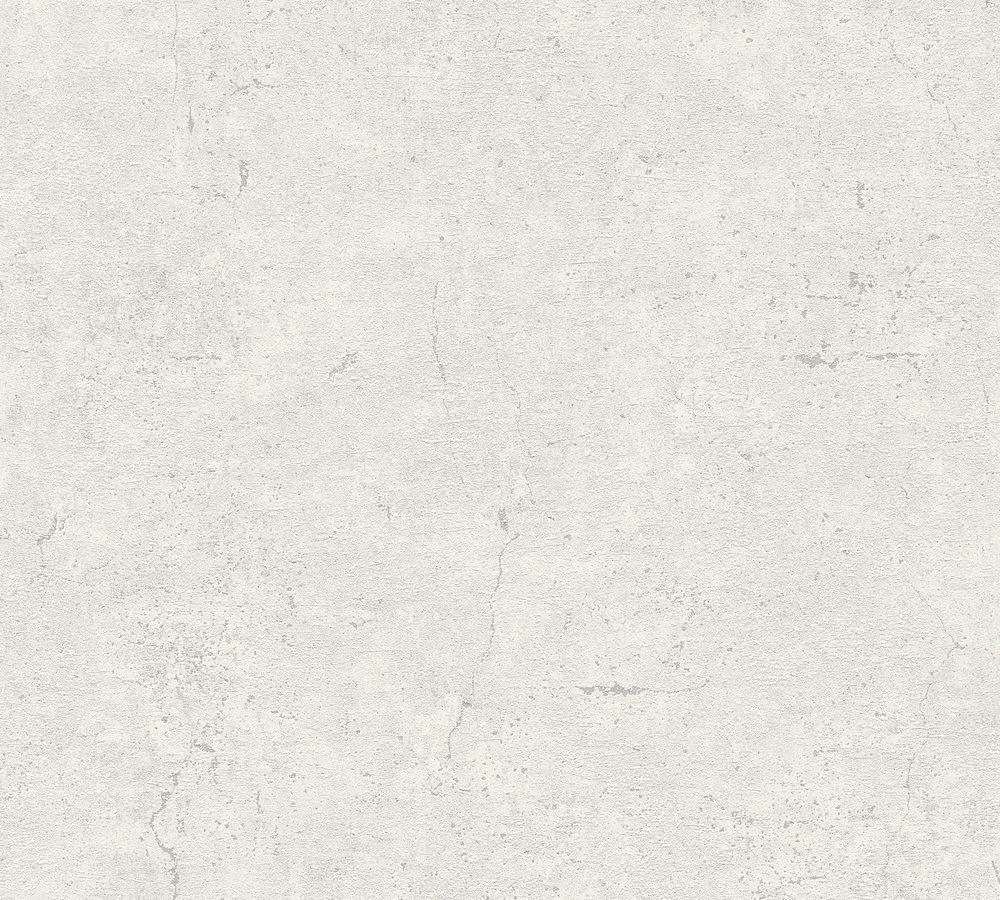 Industrial Elements - Contemporary Concrete plain wallpaper AS Creation Roll Cream  369113